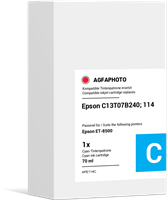 Agfa Photo APE114C cyan ink cartridge