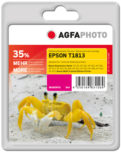 Agfa Photo APET181MD magenta ink cartridge