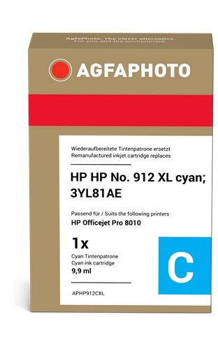 Agfa Photo APHP912CXL cyan ink cartridge