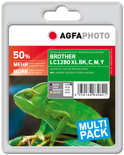 Agfa Photo LC1280XLBK,C,M,Y multipack black / cyan / magenta / yellow