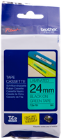 Brother TZe-751 tape black on green
