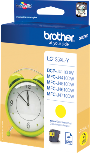 Brother LC125XLY yellow ink cartridge