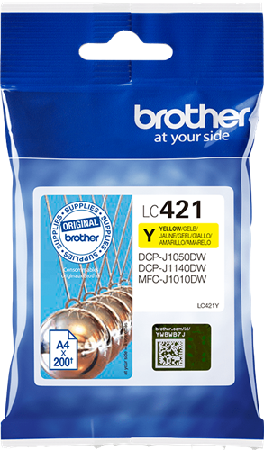 Brother LC421Y yellow ink cartridge