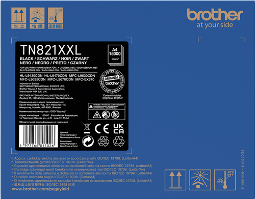 Brother TN-821XXLBK black toner