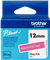 Brother Btag-P35 tape white on pink