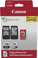 Canon PG-510+CL-511 black / more colours / White value pack