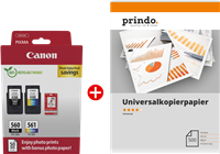 Canon PG-560+CL-561 MCVP black / more colours / White / White value pack