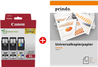 Canon PG-560XL+CL-561XL MCVP black / more colours / White value pack