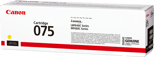 Canon 075 y yellow toner