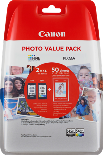 Canon PG-545XL + CL-546XL Photo black / more colours value pack