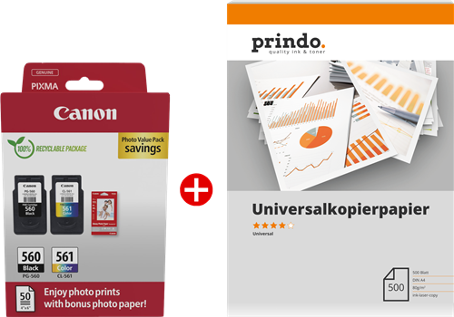 Canon PG-560+CL-561 MCVP black / more colours / White / White value pack