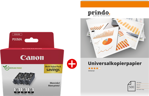 Canon PGI-35BK 3er MCVP black / White value pack