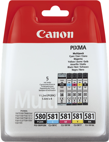 Canon PGI-580+CLI-581 multipack black / cyan / magenta / yellow