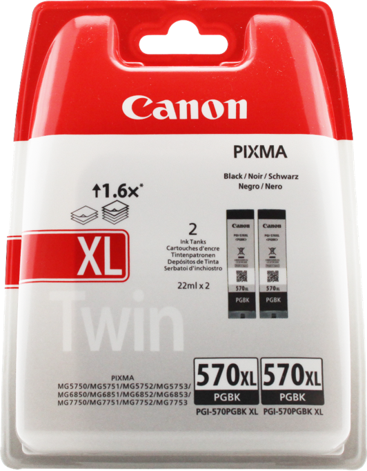 Canon PIXMA MG7753 PGI-570pgbk XL Twin