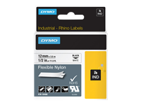 DYMO tape black on white