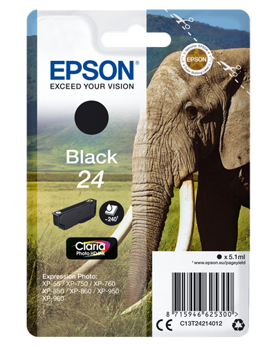 Epson 24 black ink cartridge