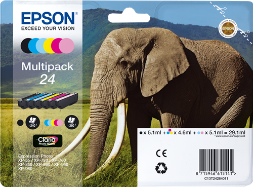 Epson 24 multipack black / cyan / magenta / yellow / cyan (light) / magenta (light)