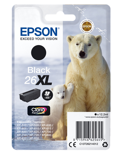 Epson 26 XL black ink cartridge