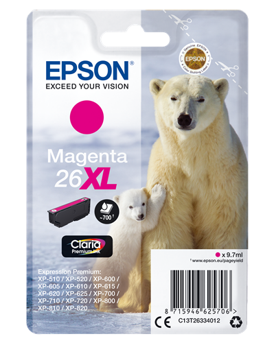 Epson 26 XL magenta ink cartridge