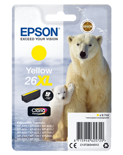 Epson 26 XL yellow ink cartridge