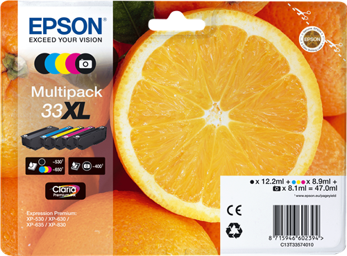 Epson 33 XL multipack black / cyan / magenta / yellow / Black (photo)