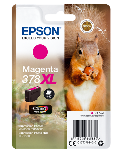 Epson 378XL magenta ink cartridge