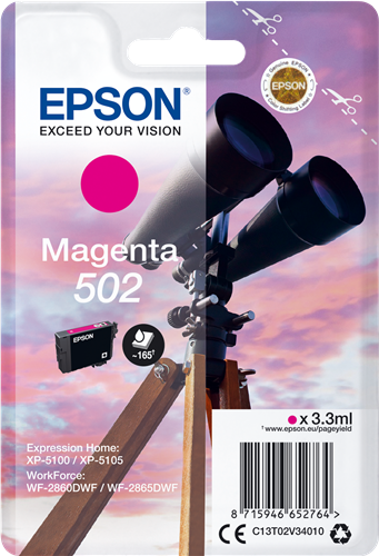 Epson 502 magenta ink cartridge