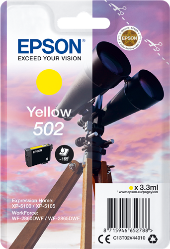 Epson 502 yellow ink cartridge