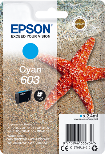 Epson 603 cyan ink cartridge
