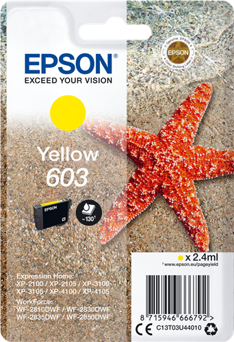 Epson 603 yellow ink cartridge