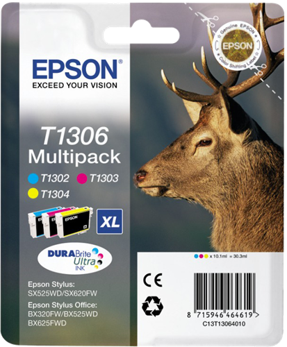 Epson T1306 multipack cyan / magenta / yellow