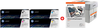 HP + Prindo Universal Papier 2500 Blatt black / cyan / magenta / yellow / White value pack 131A MCVP 01
