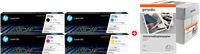 HP + Prindo Universal Papier 2500 Blatt black / cyan / magenta / yellow / White value pack 219A MCVP