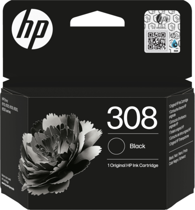 HP 308 black ink cartridge