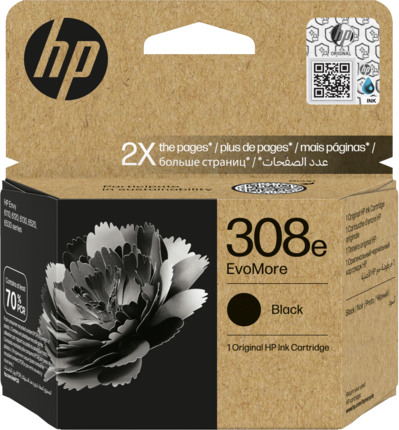 HP 308e black ink cartridge