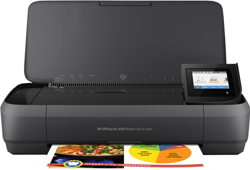 HP OfficeJet 250 Mobiler Inkjet printers black