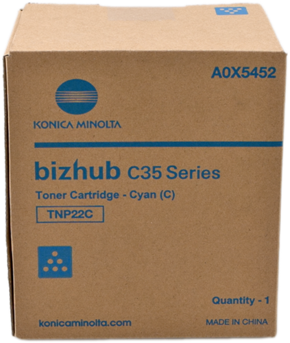 Konica Minolta TNP22C cyan toner