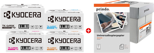 Kyocera TK-5490 MCVP black / cyan / magenta / yellow / White value pack