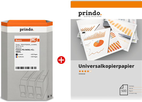 Prindo Basic XL black / more colours / White value pack