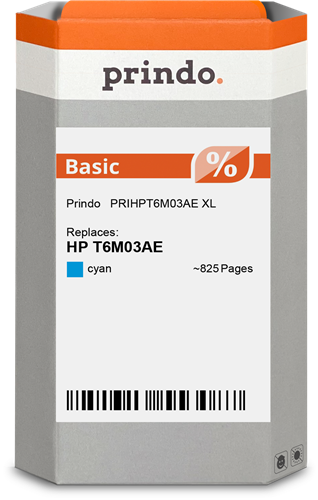 Prindo Basic XL cyan ink cartridge