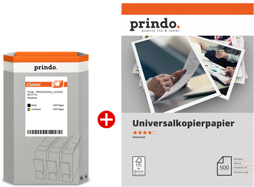 Prindo Classic XL black / more colours / White value pack