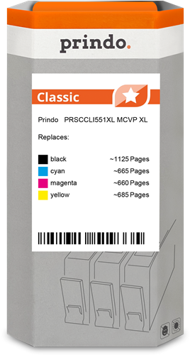 Prindo Classic XL multipack black / cyan / magenta / yellow