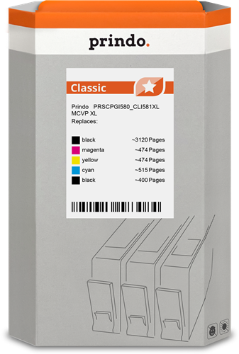 Prindo Classic XL multipack black / cyan / magenta / yellow