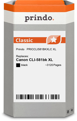 Prindo CLI-581 XL black ink cartridge