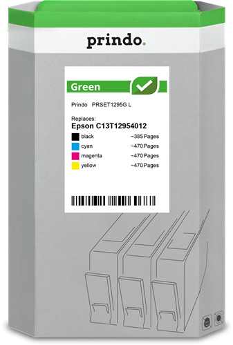 Prindo Green L multipack black / cyan / magenta / yellow