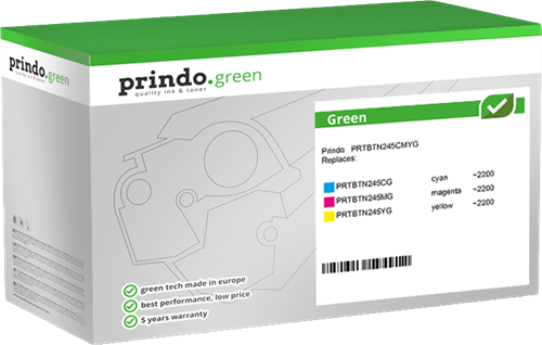 Prindo Green multipack cyan / magenta / yellow