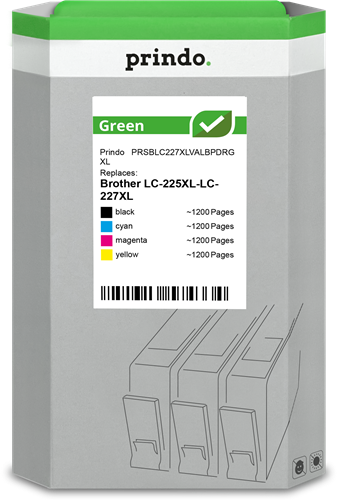 Prindo Green XL black / cyan / magenta / yellow value pack