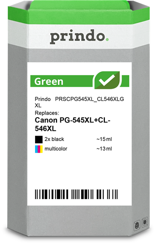 Prindo Green XL multipack black / more colours