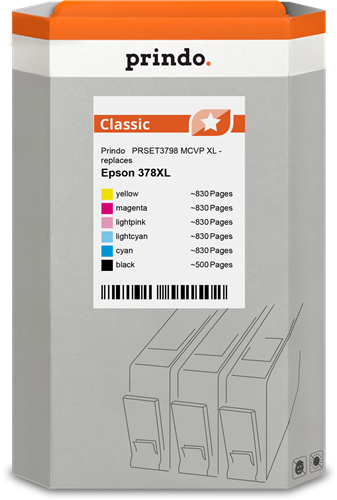 Prindo PRSET3798 MCVP multipack black / cyan / magenta / yellow / cyan (light) / magenta (light)