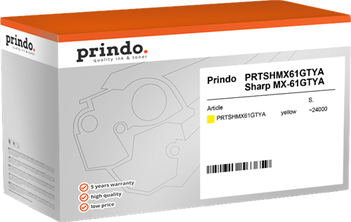 Prindo PRTSHMX61GTYA yellow toner